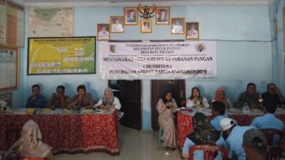 Sinergi Wujudkan Desa Tangguh Pangan, Pemdes Batu Menyan Gelar Musdesus dan Musdes Perubahan APBDes TA.2025