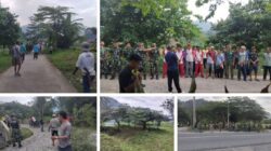 Batalyon 9 Marinir Bersama Warga Batu Menyan Perkuat Kebersamaan Lewat Jumat Bersih