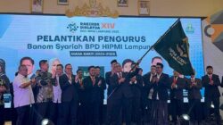 Pengurus HIPMI Syariah Lampung Dilantik, Siap Dorong Ekonomi Syariah dan Wisata Halal