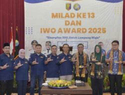 Milad Ke-13, IWO Lampung Beri Penghargaan Tepada Tokoh Pendorong Percepatan Pembangunan Daerah