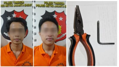 Polsek Tambora Tangkap Dua Pria Pencuri AC Mal, Rugikan Rp14 Juta