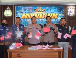 Selama Sebulan, Polresta Bandar Lampung Ungkap 22 Kasus Narkoba, Tangkap 32 Tersangka