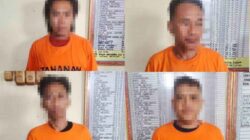 Tak Butuh Waktu Lama, 4 Pelaku Pengeroyokan Karyawan SPPG Sidoharjo, Way Panji, Berhasil Diringkus Polisi