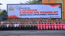 1.256 Personel Polda Lampung Naik Pangkat