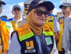 Bupati Lampung Timur Dampingi Menteri PU Tinjau Jembatan Way Bungur Dan Sampaikan Terimakasih Kepada Presiden