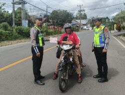 Sat Lantas Polres Lampung Barat Intensifkan Penindakan di Jalan Lintas Liwa
