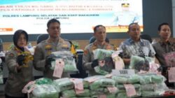 Polres Lampung Selatan Ungkap 3 Kasus Narkotika, Sita 118,59 Kg Sabu dan Selamatkan 479.857 Jiwa