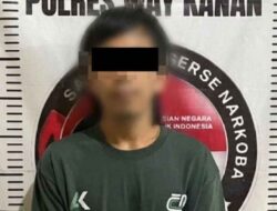 Diduga Edarkan Sabu, Seorang Pria Asal Way Kanan Dibekuk Polisi