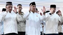 Presiden Prabowo Salat Idulfitri Bersama Korban Bencana di Aceh Tamiang
