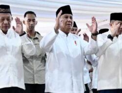 Presiden Prabowo Salat Idulfitri Bersama Korban Bencana di Aceh Tamiang