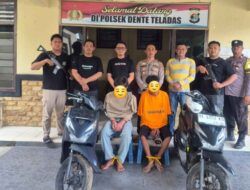 Polsek Dente Teladas Berhasil Bekuk Residivis Curanmor Lintas Kabupaten