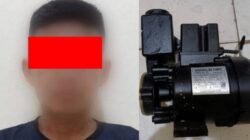 Polsek Pugung Tangkap Residivis, Pelaku Pencurian Mesin Pompa Air Milik Warga