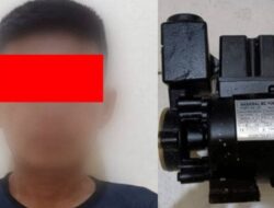 Polsek Pugung Tangkap Residivis, Pelaku Pencurian Mesin Pompa Air Milik Warga